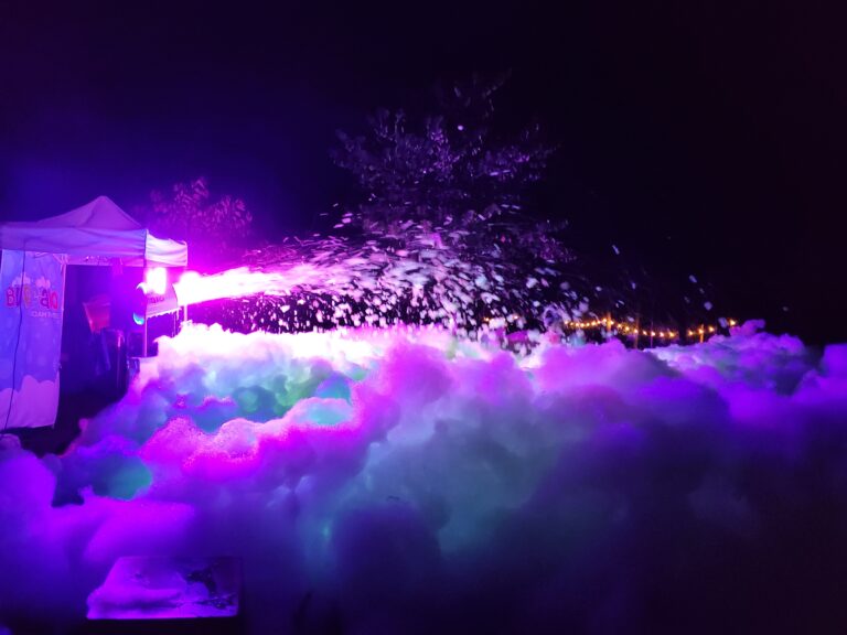 glow foam party for a grad party